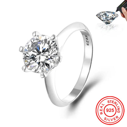 BLUEENCH GRA Certified 1-3CT Moissanite Ring VVS1 Lab Diamond Solitaire Ring for Women Engagement Promise Wedding Band Jewelry