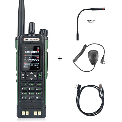 Baofeng DM-32 GPS APRS AES256 Encryption DMR Digital Analog UHF VHF Dual Band 8W Air Band FM Walkie Talkie DM-32UV