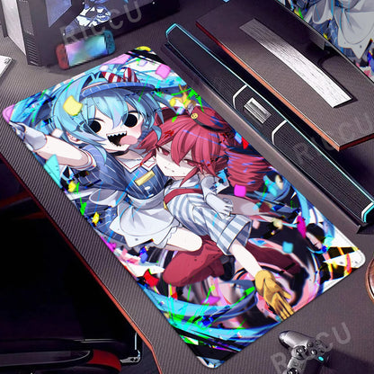 Kawaii Anime Girl Gaming Mouse Pad K-Kasane Teto Large LockEdge Mousepad XXL Computer Keyboard Desk Mat E-Sports PC Gaming Pads