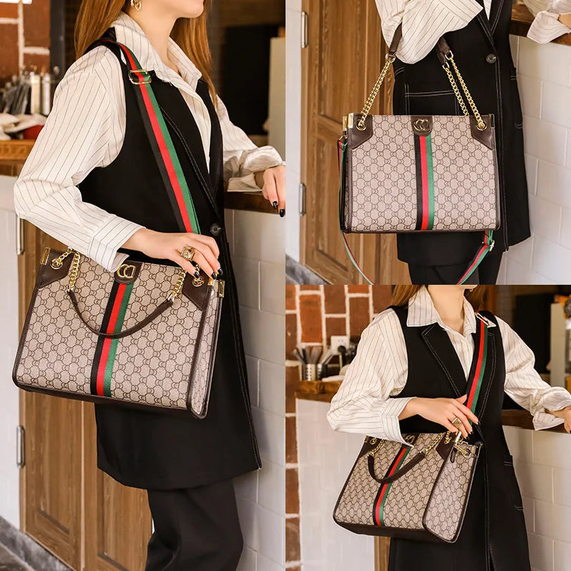 2026 New Luxury Women Handbag High Texture Large Size Shoulder Bag Fashion Commuter Daily Casual Tote Purse