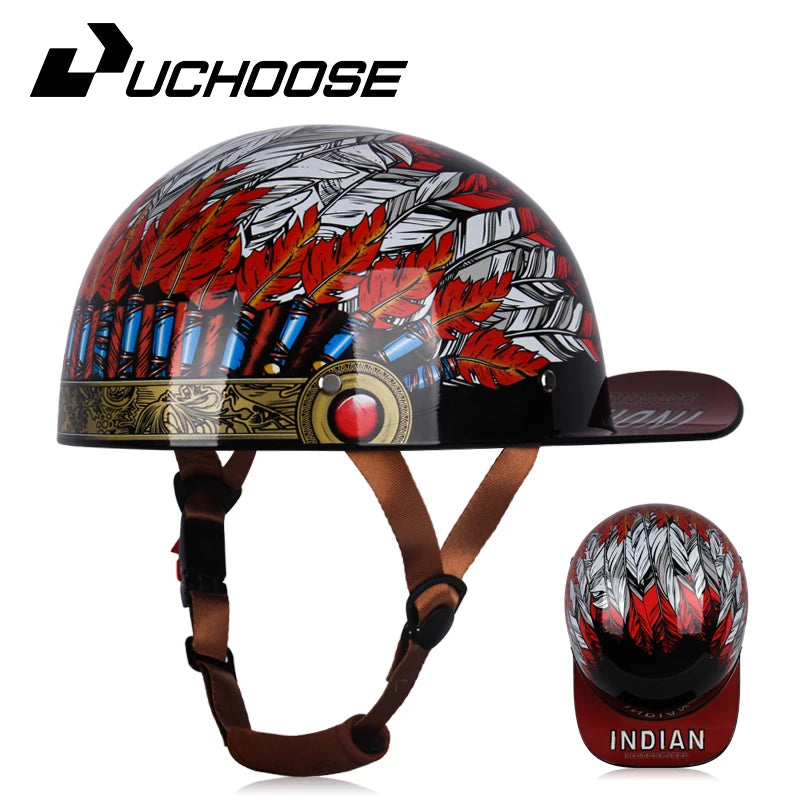 Vintage personalized men's and women's baseball caps motorcycle helmets ladybug helmets electric car baseball caps, half helmets