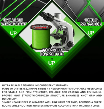 2026 New YGKX 24 Strand 300/500/1000m Japan PE Braided Super Strong Fishing Line Japan PE Braided Fishing Line Floating Pesca