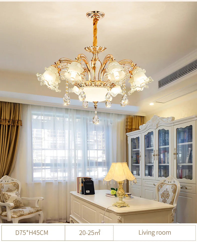 Nordic Modern Luxury Ceiling Chandelier Lighting 2025 Lustre Living Room Hotel Villa Lobby Crystal Hanging Lamp Luminaria Lights