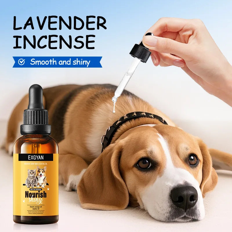 Pet dogs, cats, nourishing and brightening hair care essential oils, smooth and long-lasting fragrance, deodorizing