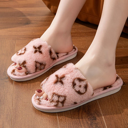 Fluffy Women's Slippers Indoor Autumn Winter Luxury Designer Woman Shoes Home Flats Casual Fuzzy Fur Slides Elegant Plush Soft