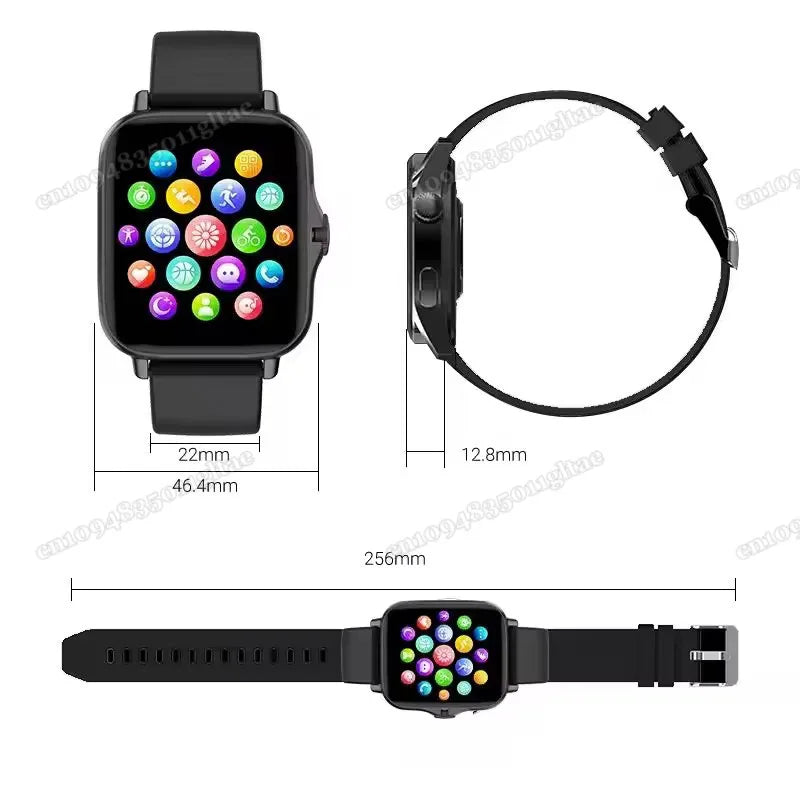 2026 New Smart Watch Android Phone 1.44''Inch Color Screen Bluetooth Call Blood Oxygen/Pressure Monitoring Smart Watch Women Men