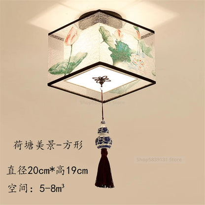 Classical Simple Chinese Style Ceiling Lights Round Square Led Ceiling Light Fixtures Morden Home Decor for Living Room Lights