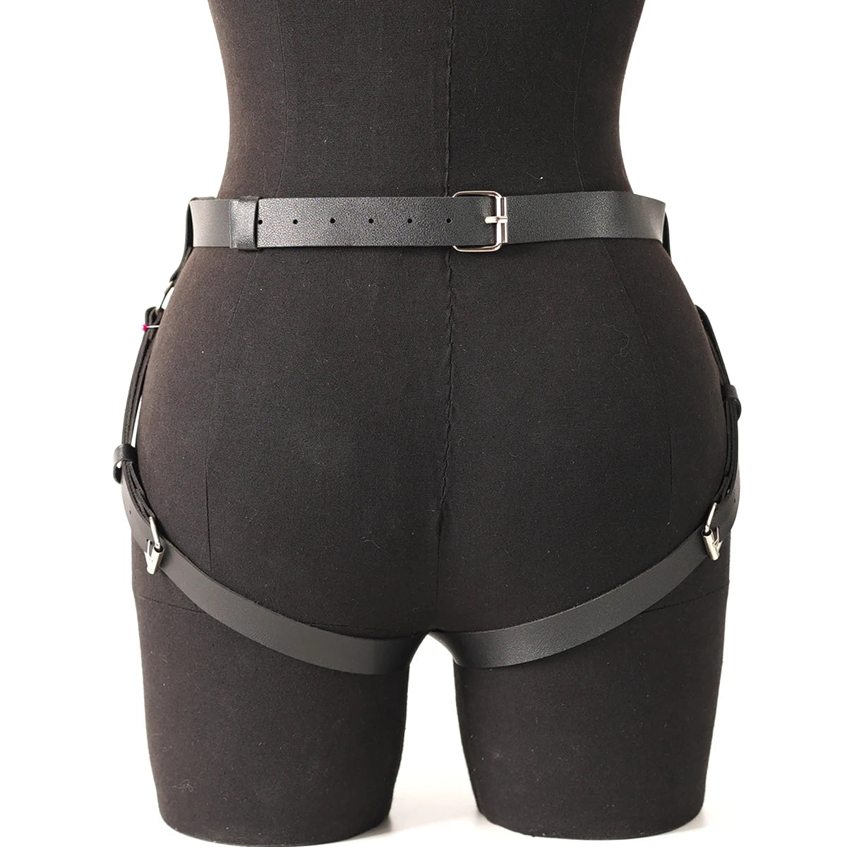 Punk Gothic Adjustable PU Leather Waist and Thigh Harness Strap for Men, Trendy Decor Accessory for Holiday Carnival and Street