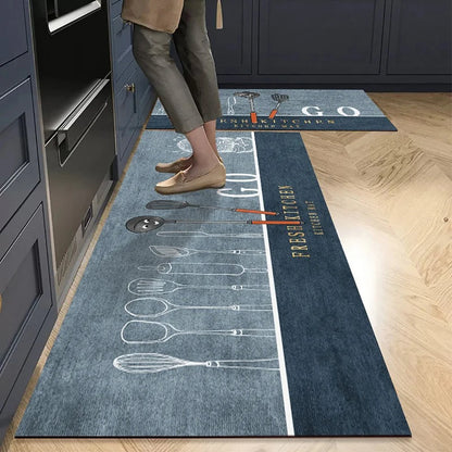 VIKAMA Kitchen Floor Mat Living Room And Bedroom Entrance Door Mat Home Decoration Laundry Room Corridor Long Small Carpet