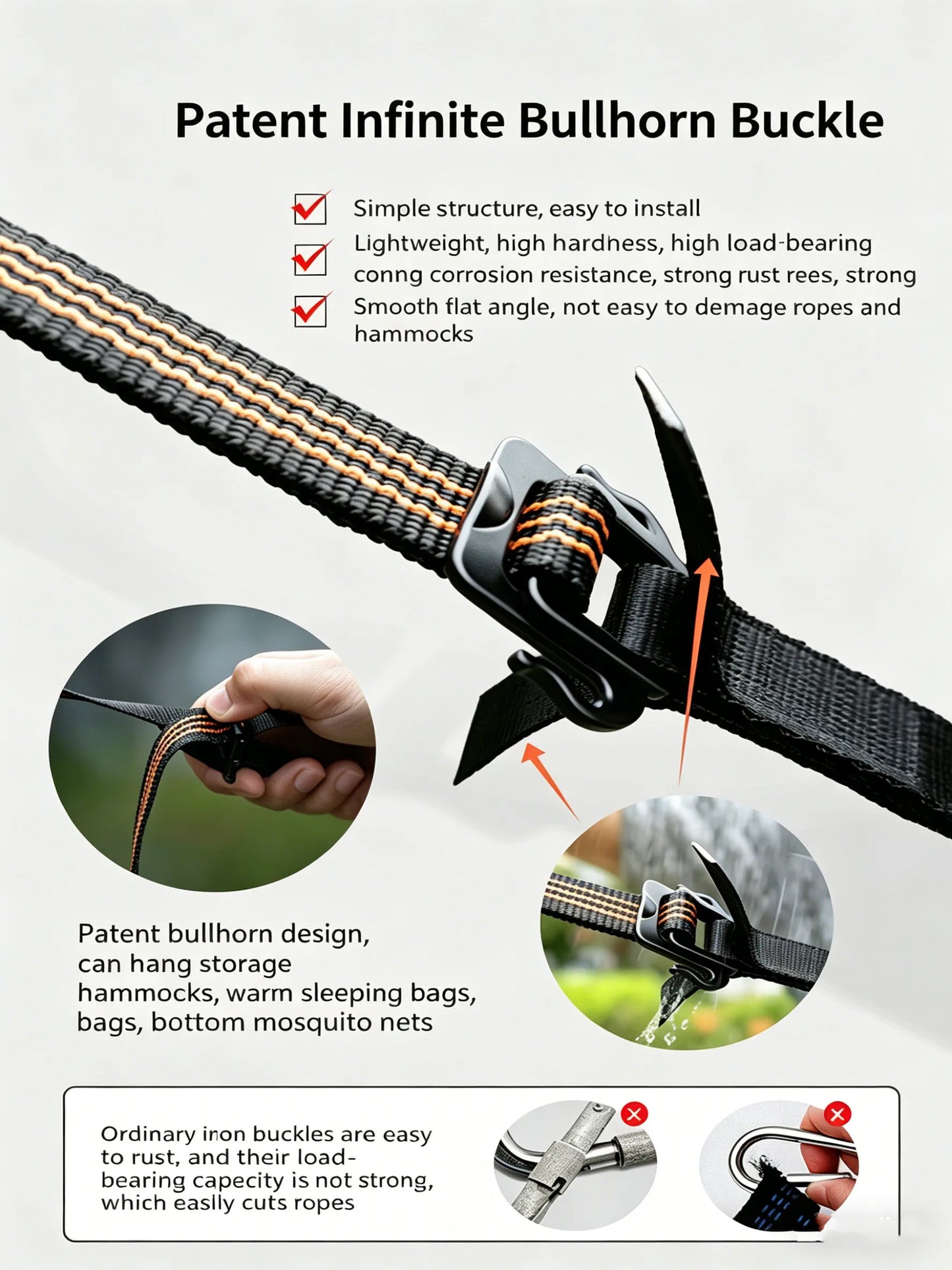 TRAVELER Bushcraft Quick-Deploy Hammock with Mosquito Net, Integrated Ridgeline & Anti-Roll Design for Wilderness Camping