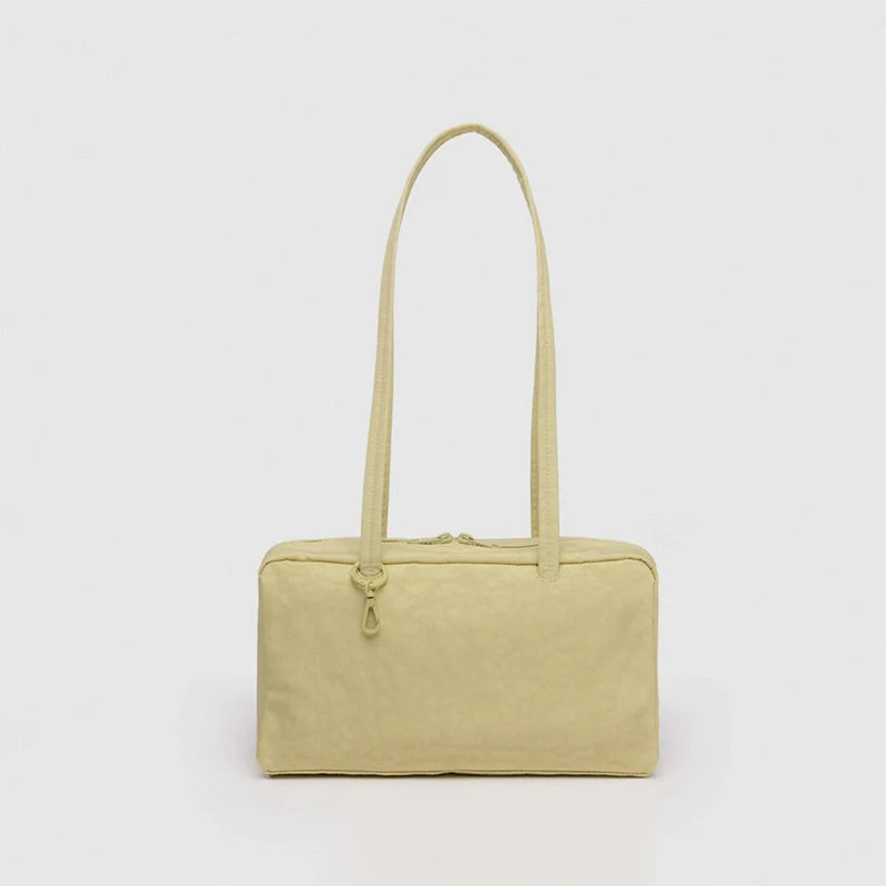 Brand Nylon Bowling Tote Bag Women Luxury Large Capacity Simple Versatile Shoulder Purse Ultralight Zipper Commuting Travel Bag