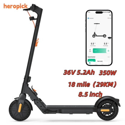 C8 Adult Electric Scooter 350W 15mph Max Speed 8.5 Inch Tire Foldable E Scooters 12Miles Max 36V 5.2AH US Stock Fast Delivery