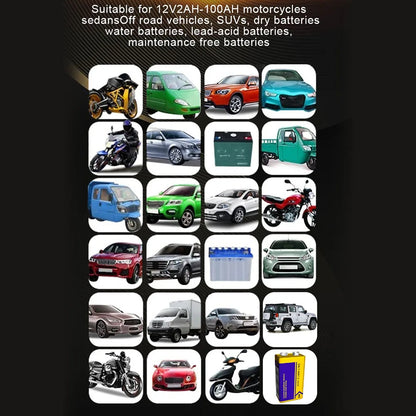 Intelligent Car Battery Charger Full Automatic Smart Battery Charging Fast Power Charging Pulse Repair Tools  Digital LCD Display For SUV Motorcycle Truck RV