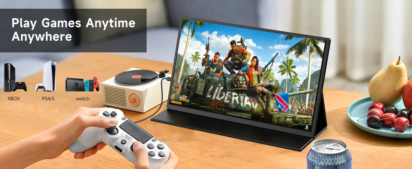 UPERFECT 16" 1200Nits Portable Gaming Monitor 4K IPS Laptop Screen 3840x2400 Travel Office Computer PC Display For Phone Switch