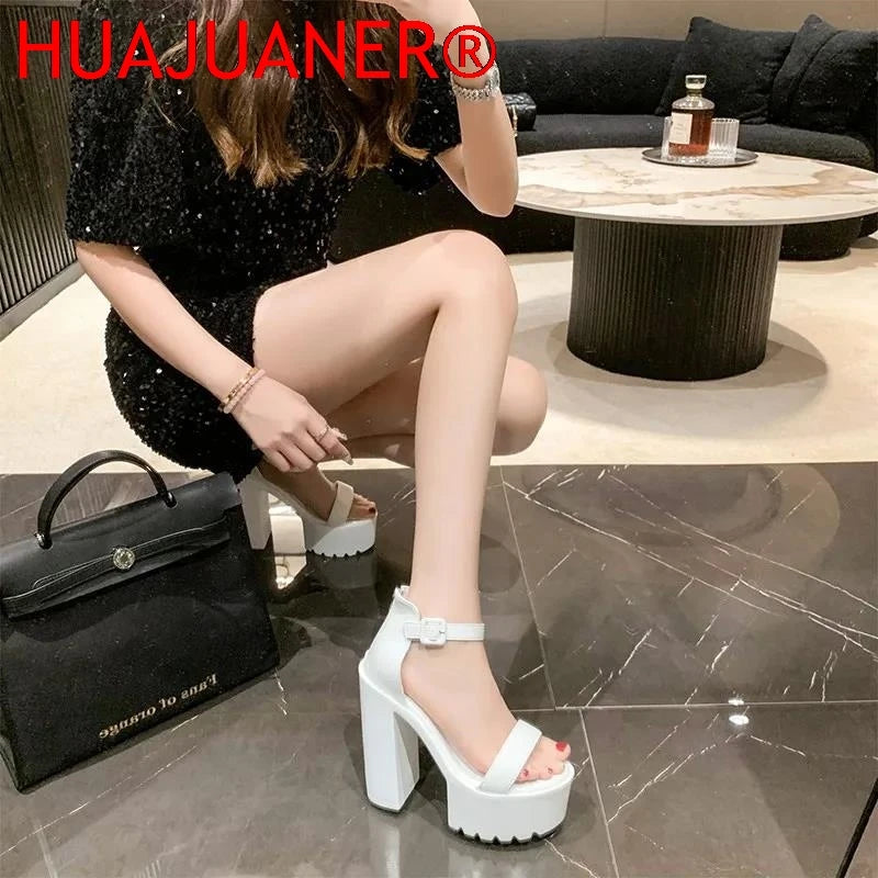 Super High Heels Women's Shoes Fashion Elegant High Heel Sandals Women Party Wedding Pumps Women Luxury Peep Toe Platform Sandal