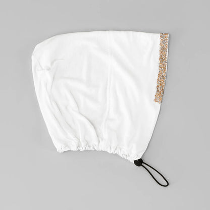 Jersey Cotton Muslim Women Under Hijab Cap With Ear Hole Inner Hijab Cap Round Forehead Underscarf Bonnet Femme Musulman