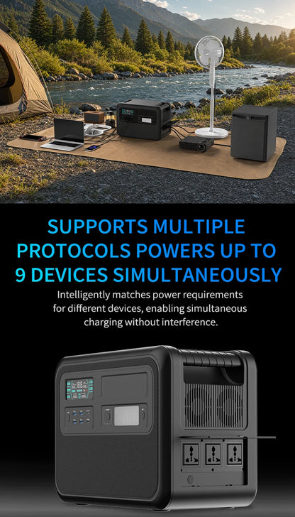 4020WH 1200W Portable Power Station 902WH 1000W Lifepo4 Battery Pure Sinve Wave Solar Generator for Emergency Power Supply