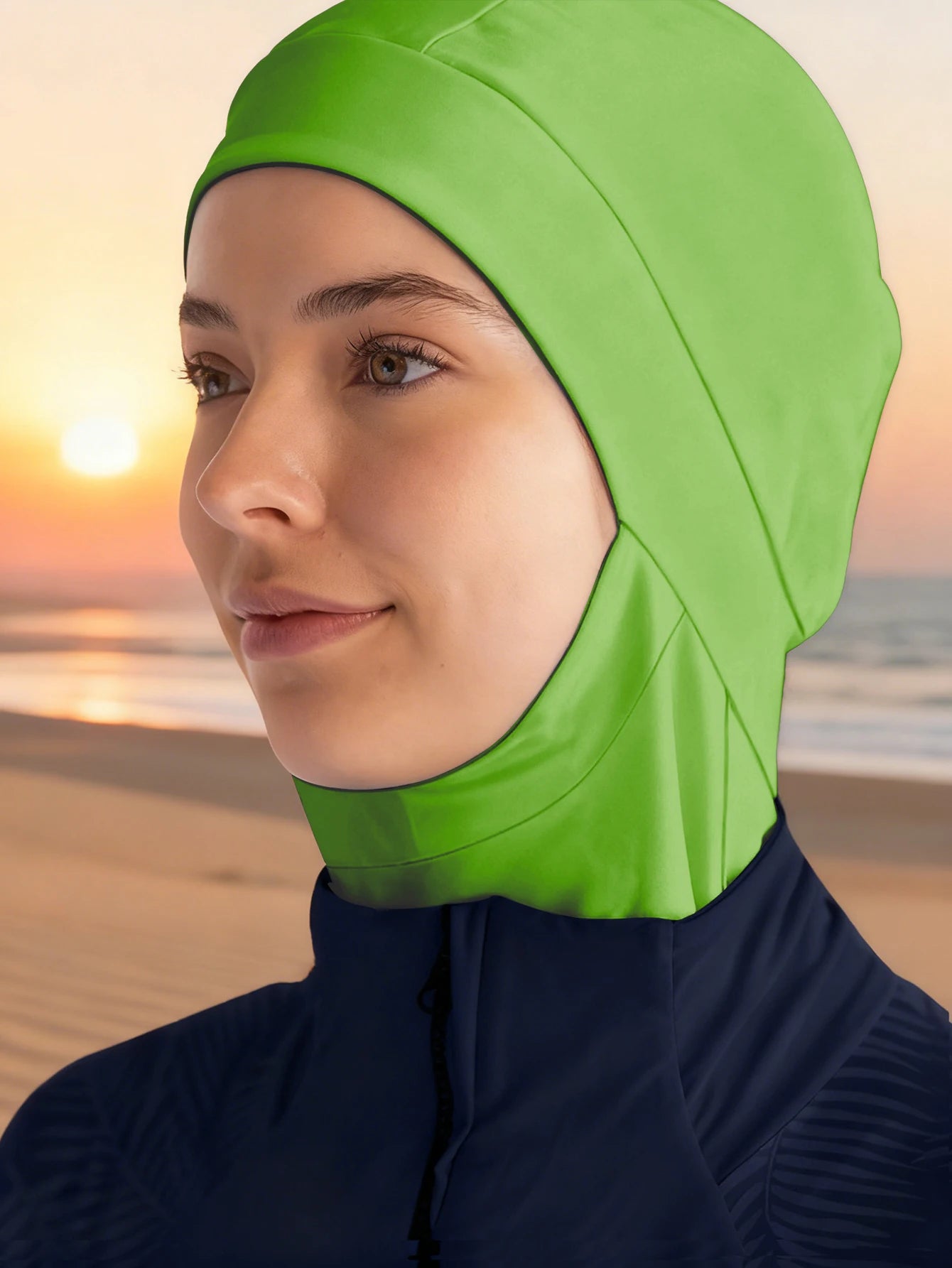 1PCS Burkini Femme Hijab Swim Bathing Hijab Women Summer Beach Instant Turban Cap