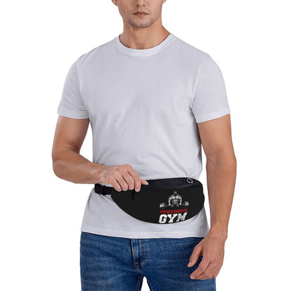 Powerhouse Gym Fanny Bag Custom Bodybuilders Fitness Crossbody Waist Pack Men Women Cycling Camping Phone Money Pouch