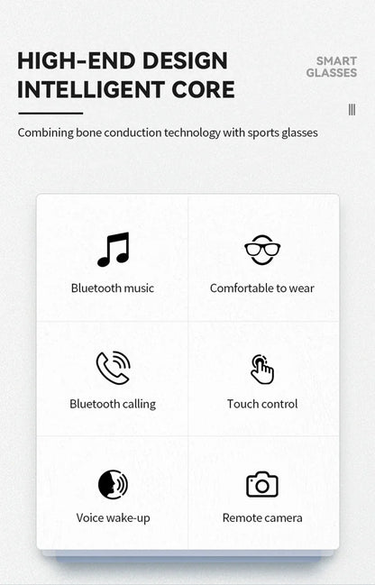New Camera Control Smart Glasses 2025 Music Sunglasses Headphones Wireless Bluetooth Call Headset HIFI Audio glasses For Android