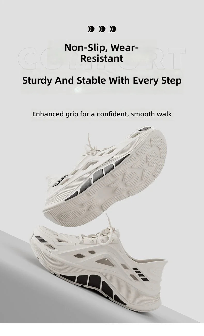 Mens Slippers Summer Outdoor Beach Sandals Garden Shoes Clogs For Men Non Slip Slides Flip Flops Zapatos Hombre Chinelos Masculi