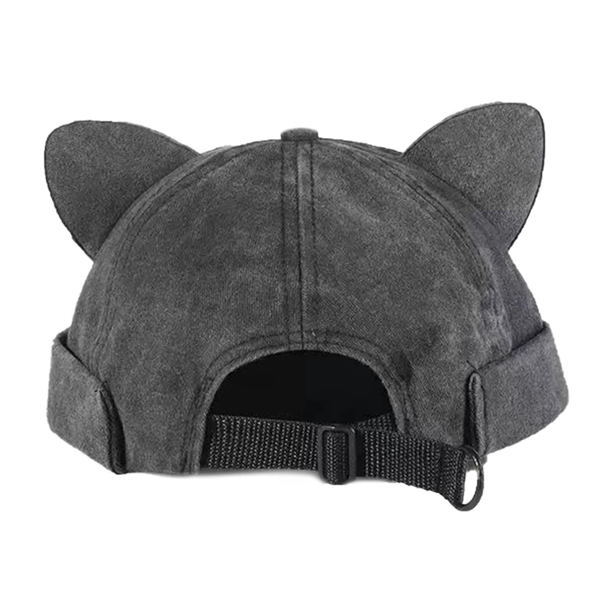 Unisex Cat Ears Wash Landlord Caps Spring and Autumn Adjustable Melon Skin Hats Literary Hip Hop Hat Painter Cap