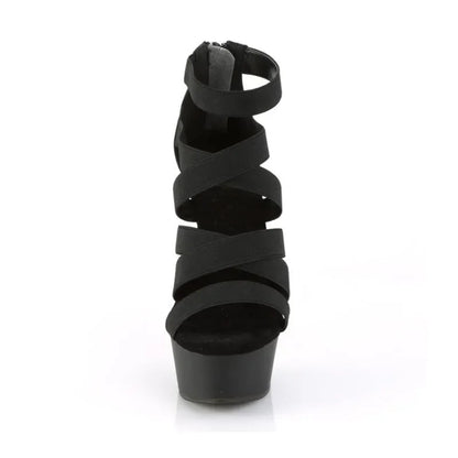 Elegant Exegang Office Lady Sandals Cross Strap Sandalia Nightclub Womam Sandals 15cm Spike Heels Para Mujer Plus:35-42 43 Pumps