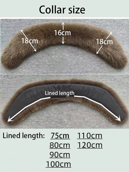 Winter Real Fox Fur Collar Woman Furry Natural Raccoon Fur Scarf Shawls Luxury Neck Warmer Wraps For Coat Fur Scarves Large Size