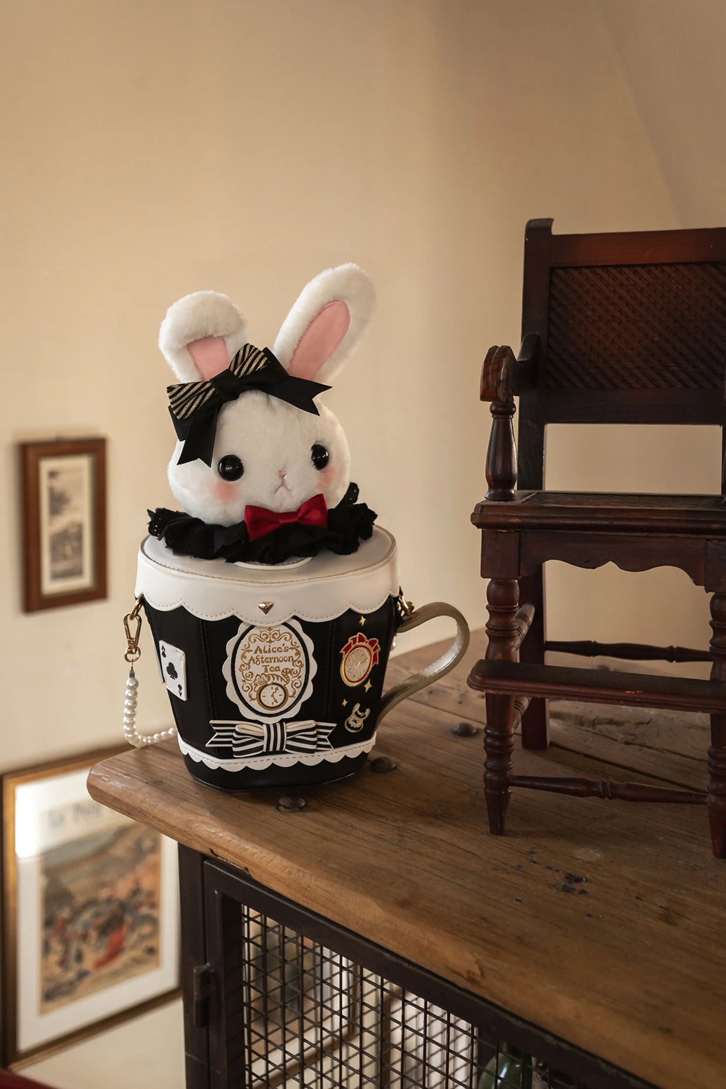 Japanese Original Lolita Cartoon Cute Rabbit Plush Shoulder Bag Sweet Kawaii Jk Uniform Oblique Span Bag