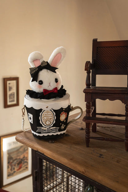 Japanese Original Lolita Cartoon Cute Rabbit Plush Shoulder Bag Sweet Kawaii Jk Uniform Oblique Span Bag