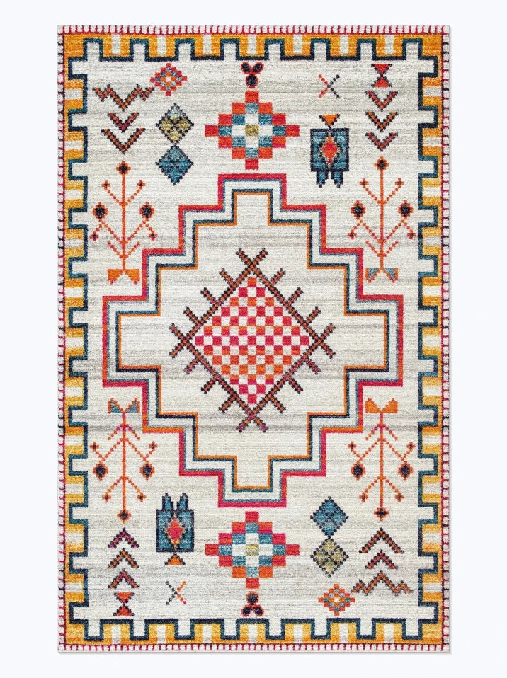 American Retro Style Rugs for Bedroom Large Area Living Room Decoration Anti-slip Carpet Washable Lounge Floor Mat Home Soft Rug