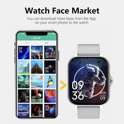 Lenovo 1.83 Waterproof Sport Smart Watch Fitness Tracker Wireless Call Health Monitor Clock Smartwatch for Men Women iOS Android