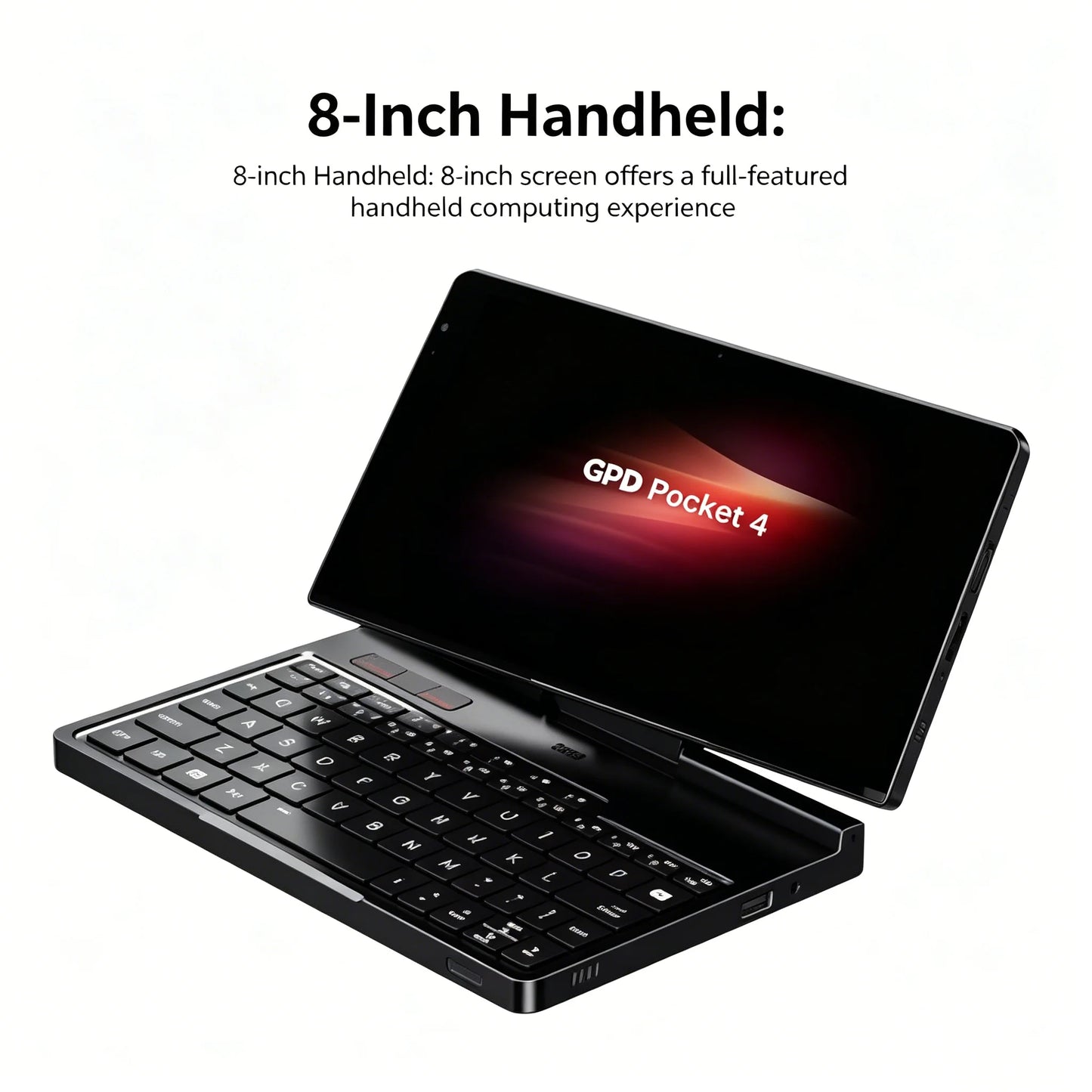 New GPD Pocket 4 2025 Mini Laptop PC 8 Inch AI 9 HX 370 8840U 16/32/64GB RAM 1/2TB NVME SSD 2K 144HZ Full-featured Handheld WIFI