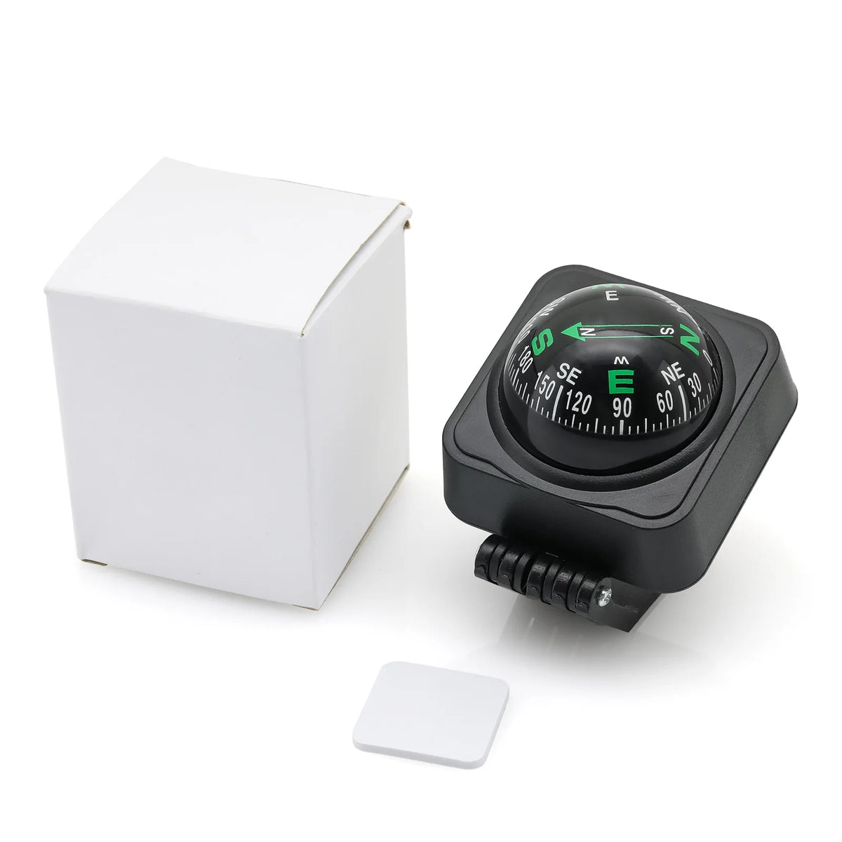 Portable Outdoor Hiking Car Compass Navigation Dashboard Ball Shaped Compass for Boat Vehicle Cycling Direction Pointing Guide