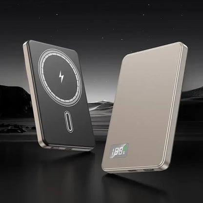 Lenovo Wireless Magnetic 500000mAh Power Bank Fast Charging Portable PD22.5W External Battery for Magsafe for iPhone17 Samsung