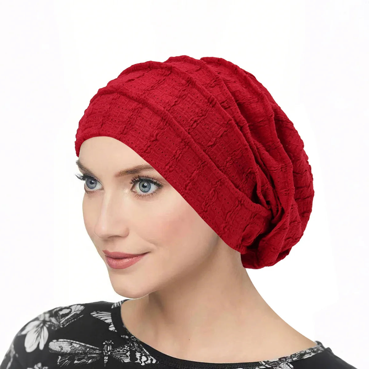 Ramadan Women Soft Strech Beanie Chemo Cap Solid Color Bonnet Inner Hijabs Cap Muslim Head Wraps Femme Wrap Head Turban Hat