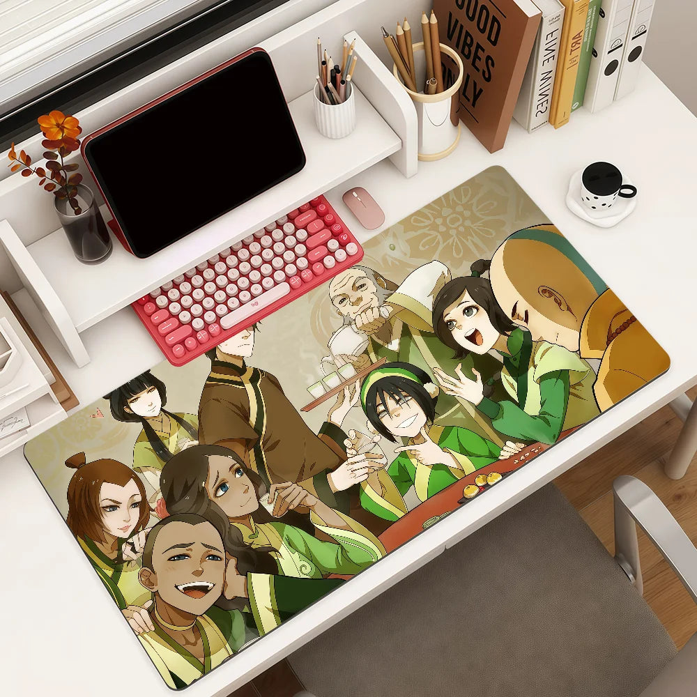 Cartoon A-Avatar adventure Mouse Pad Square Office Gaming Desk Mat Waterproof Non-Slip Rubber Decorative