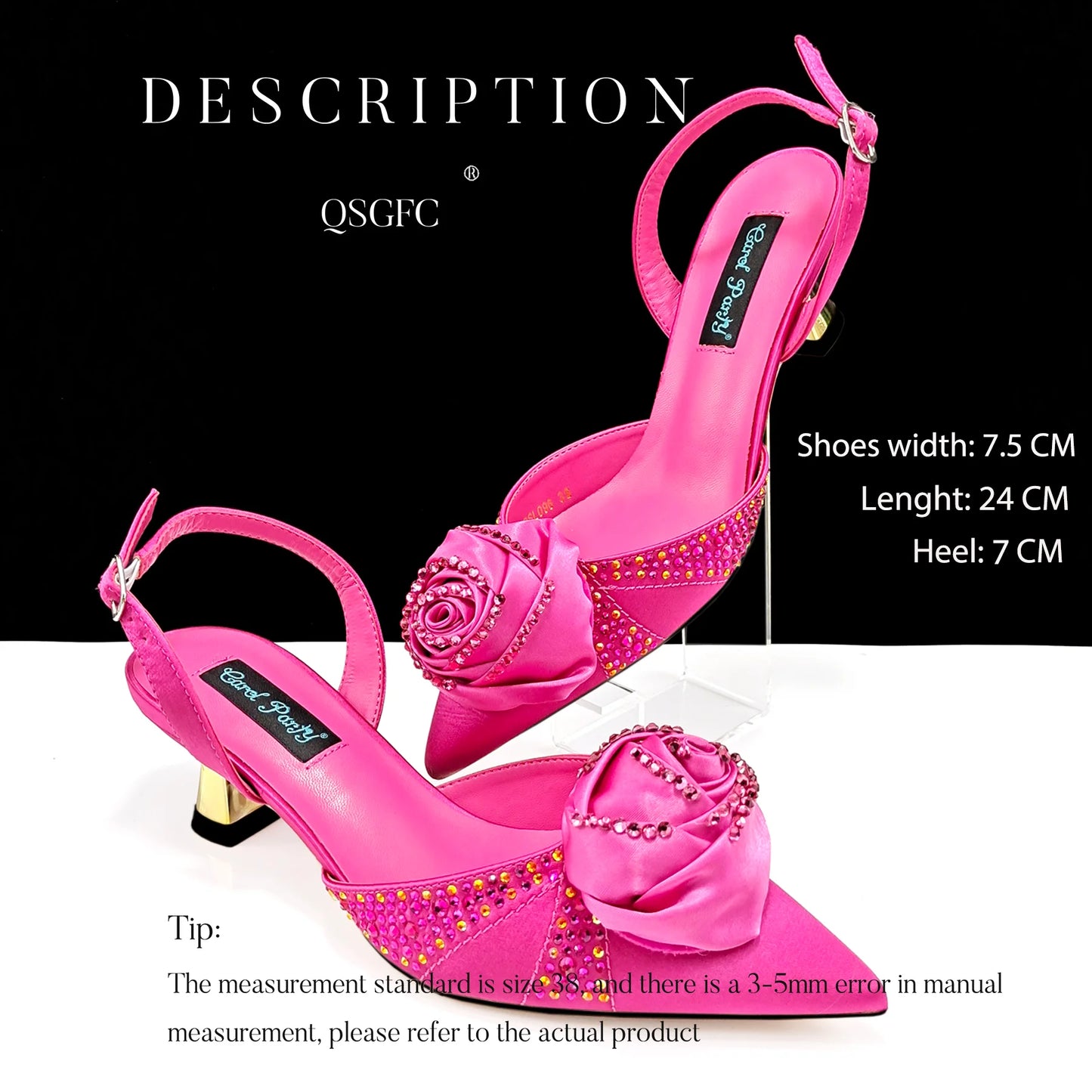 New Party Shoes And Bag Set Nigeria Handmade Flowers Decoration Lady Fashion Shoes and Bag Set for Wedding