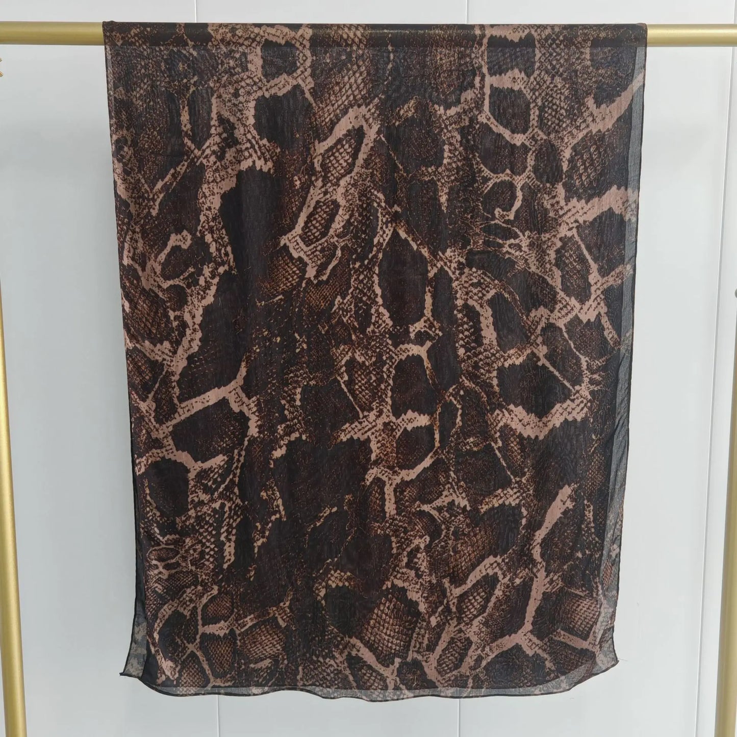 New Double-sided Print Modal Hijab Scarf Watercolor Leopard Prairie Hide Print Hijabs for Women Muslim Fashion Turbans for Women