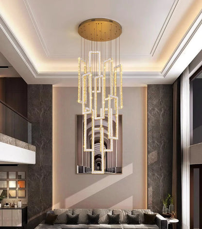 Modern home decoration salon lamps for living room smart crystal Pendant lights dining room indoor lighting