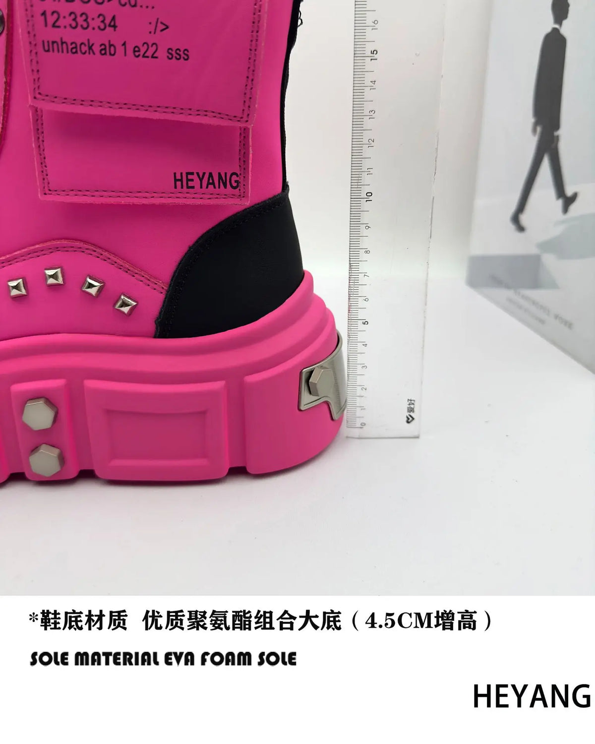 2025 Spring and Autumn Men Male Ruffian Handsome Fried Street High-top Trend Increases Thick Bottom Niche Trend Chelsea Boots