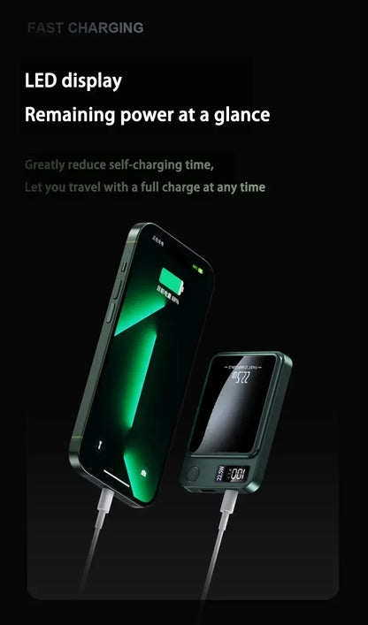 Lenovo PD22.5W Fast Charging Magnetic Wireless 500000mAh Large Capacity External Battery Power Bank For iPhone Samsung