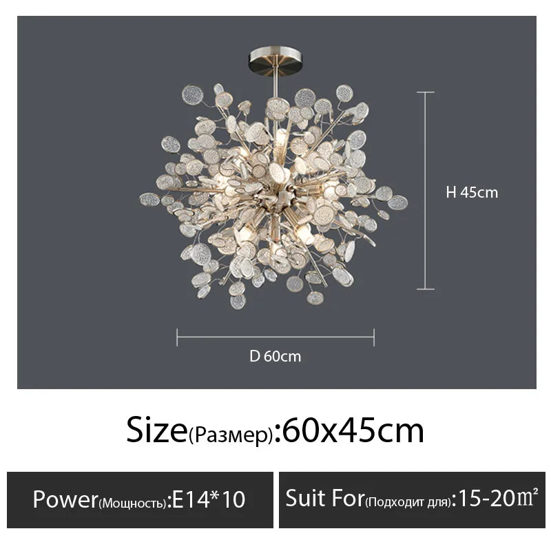 Modern Luxury Creative Living Dining Room Glass Led Chandelier Personality Simple Designer Pendant Lights Bedroom Study Lamps