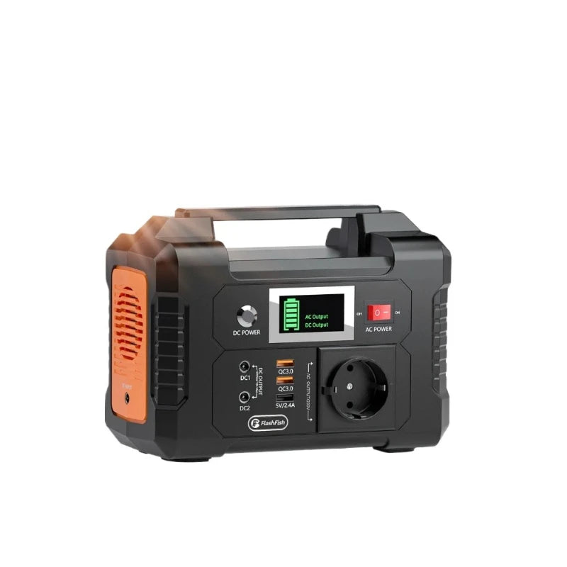 For E200 Portable Power Station Battery Supply Solar Charge Solar Generator AC DC Outdoor Camera Drone Power 200W 151WH