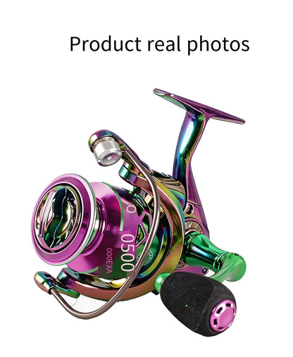 Spinning Fishing Reel 10KG Max Drag Ultra Smooth Professional Fishing Reel 5.2:1 Gear Ratio CNC Metal Spool Fishing Reels Wheel