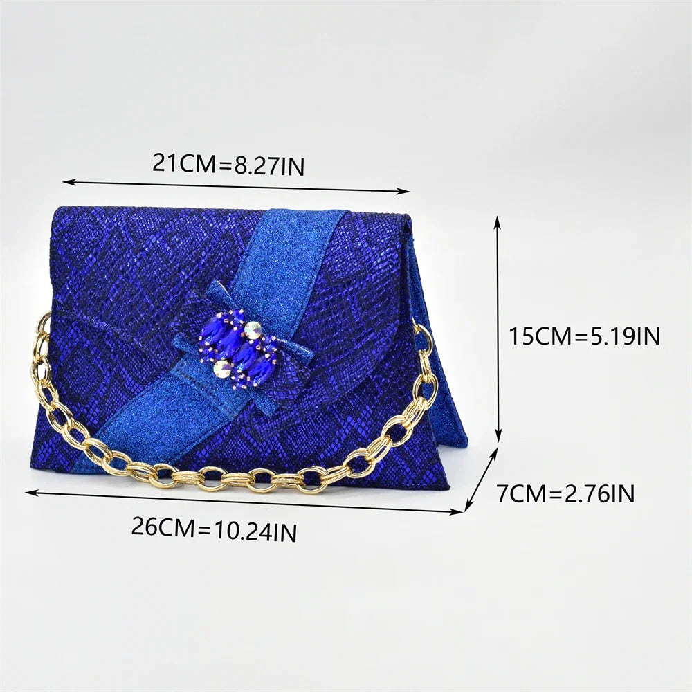 New Arrival Matching Shoes and Bag for Women for Weddings Elegant Woman Heeled Shoes for Party Shoe and Bag Party Italy Set