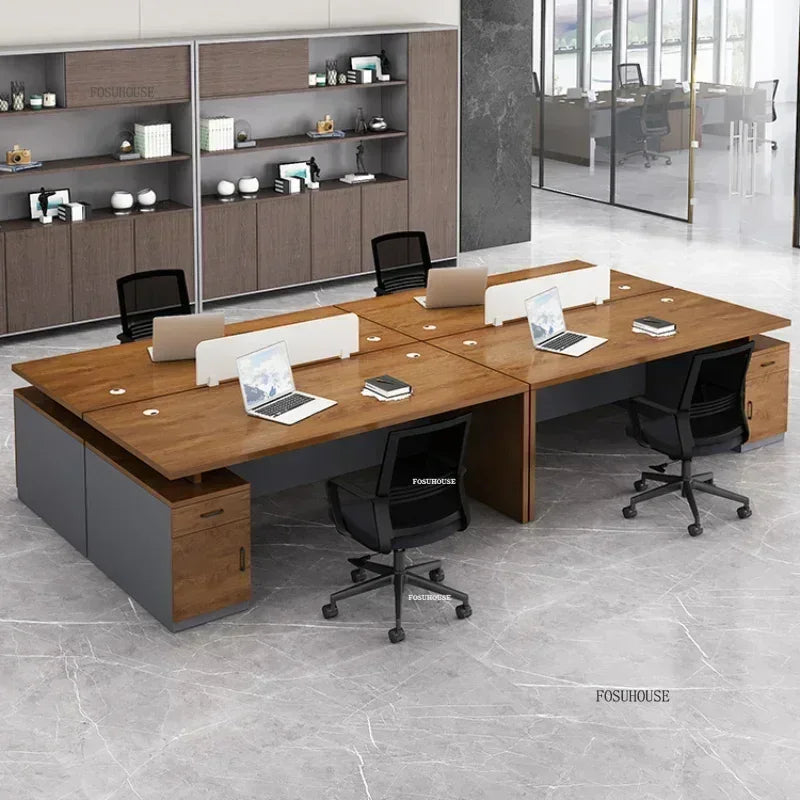 Study Room Single Computer Desk  Office Furniture Nordic Designer Staff Office Desks Nordic Simple Boss Training Office Desk GZ