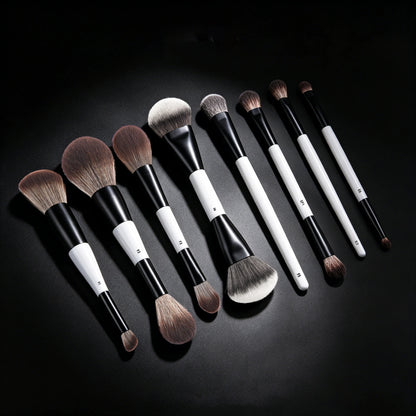 Dual-Ended Foundation Face Brush F4 Powder F1 Blush Contour F2 Makeup Brushes with Box Packaging