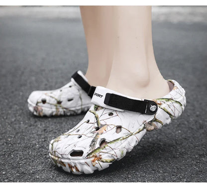 Men Slippers Summer Sandals EVA Platform Garden Shoes Unisex Flat Shoes Women Bedroom Slides High Quality Lightweight Beach