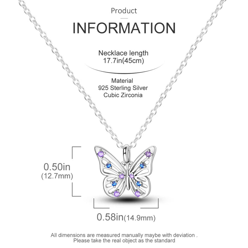 925 Sterling Silver Luminous Firefly Heart Shaped Zircon Pendant Necklace For Women Fashion Anniversary Birthday Jewelry Gifts